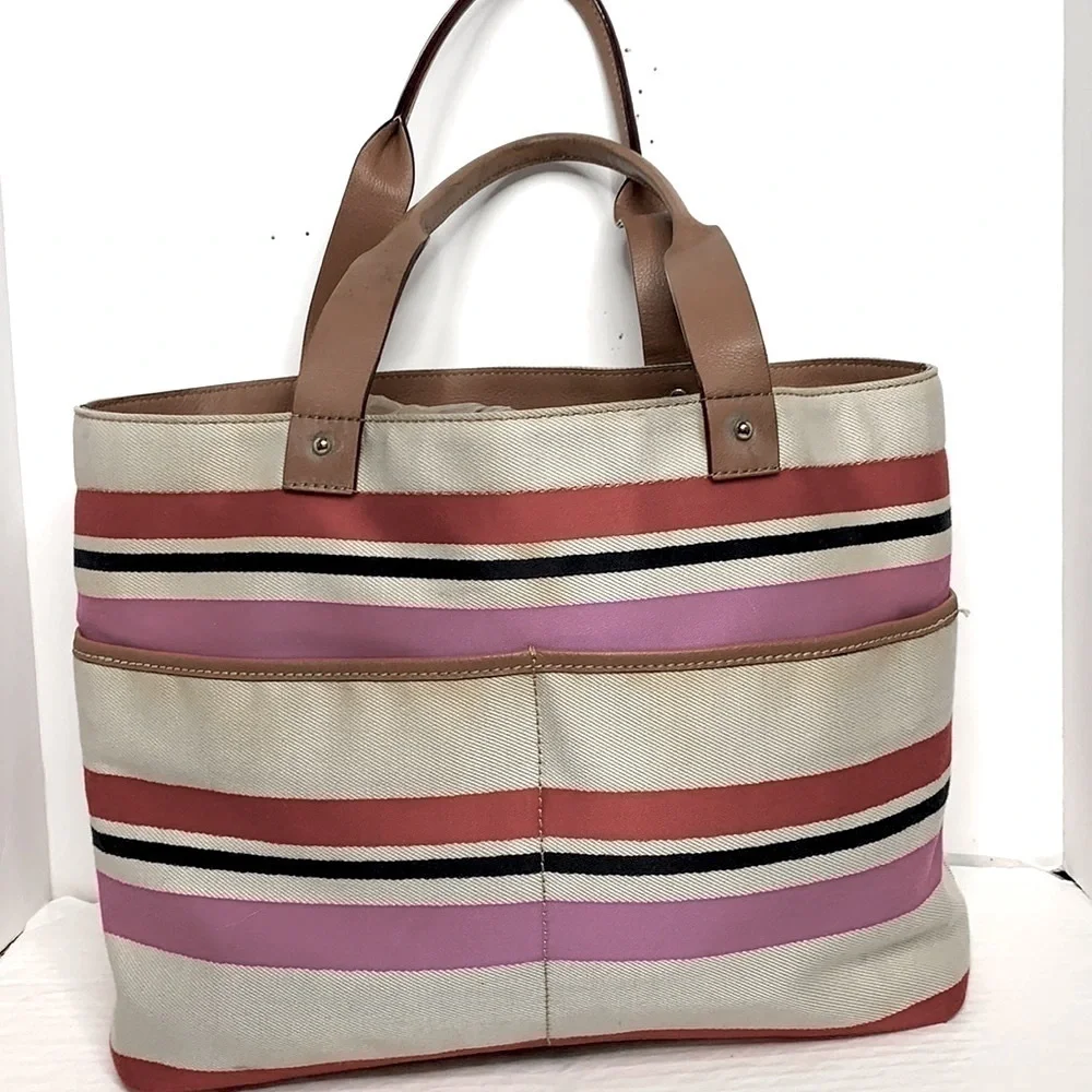 Kate Spade Oak Island Stripe Magazine Tote